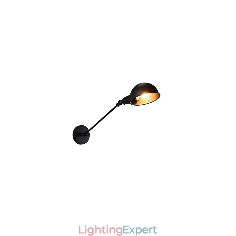 Painted Steel Wall Lamp Dumb Black American Coffee Decoration Retro Wall Light Lightsaber Lamp On Wall