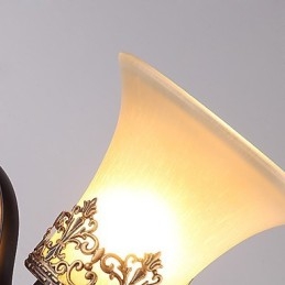 Single Head Amercian Countryside Vintage Metal with Glass Wall Lamp for the Canteen Room Living Room Entry Foyer Decorate Wall Lamp