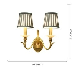 Simple Country Traditional Classic Brass Feature for Mini Style Uplight Wall Sconces Wall Light