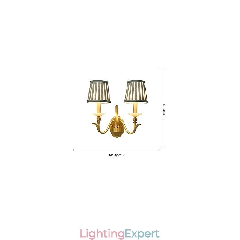Simple Country Traditional Classic Brass Feature for Mini Style Uplight Wall Sconces Wall Light