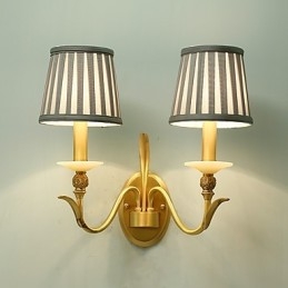 Simple Country Traditional Classic Brass Feature for Mini Style Uplight Wall Sconces Wall Light