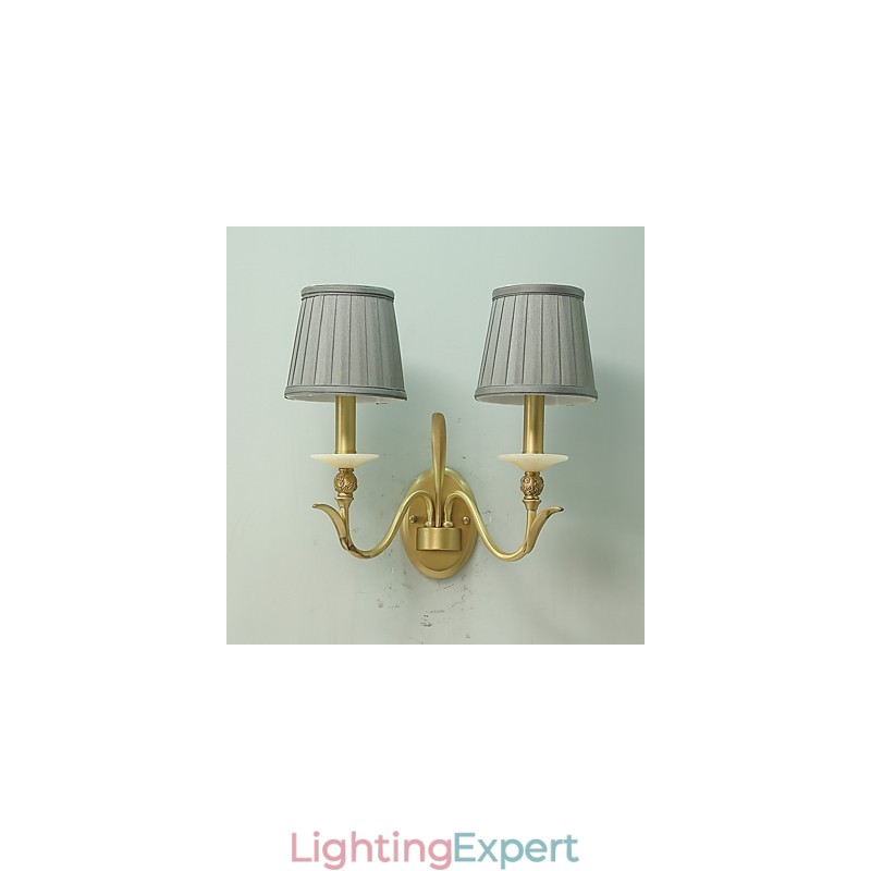 Simple Country Traditional Classic Brass Feature for Mini Style Uplight Wall Sconces Wall Light