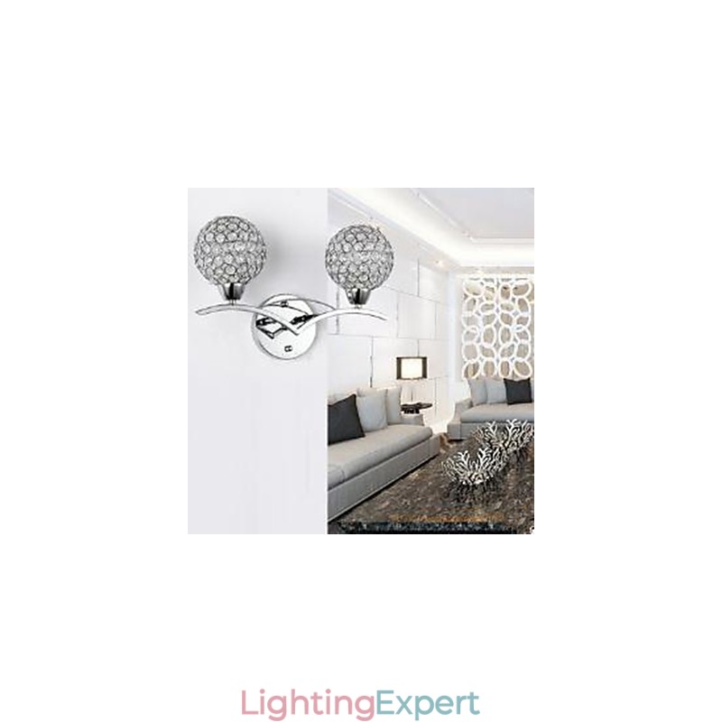 The Simplicity Of Modern Crystal Lamp Creative Fashion Bedroom Bedside Lamp Dining Room Aisle Lights