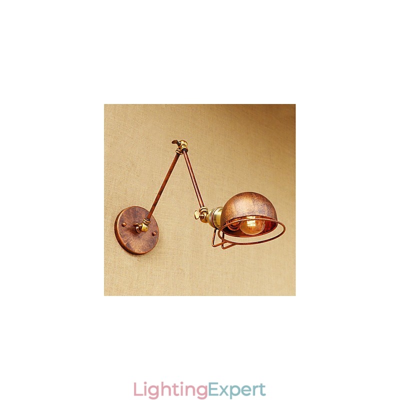 Vintage Country Painting Feature for Mini Style Swing Arm Eye Protection Ambient Light Swing Arm LightsWall
