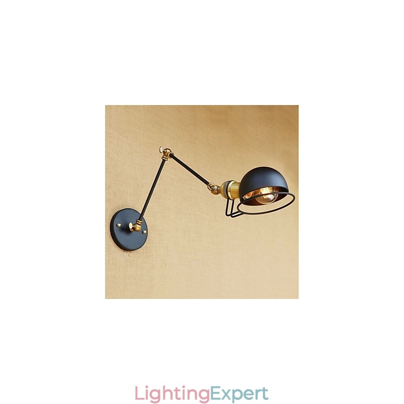 Vintage Country Painting Feature for Mini Style Swing Arm Eye Protection Ambient Light Swing Arm LightsWall