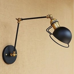 Vintage Country Painting Feature for Mini Style Swing Arm Eye Protection Ambient Light Swing Arm LightsWall