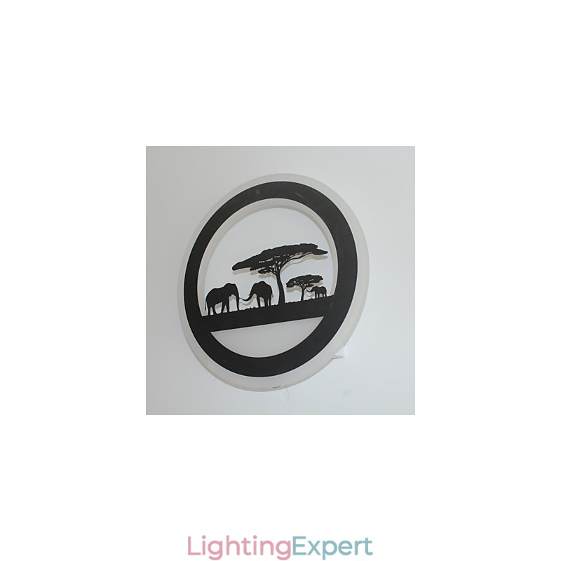 Acrylic Round Bedroom Bedside Wall Lamp Originality Modern Corridor Lamp Entrance Lamp