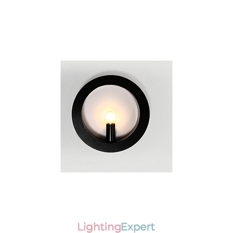 New Iron Art Wall Lamp Wholesale Round Living Room Sofa Background Wall Lamp