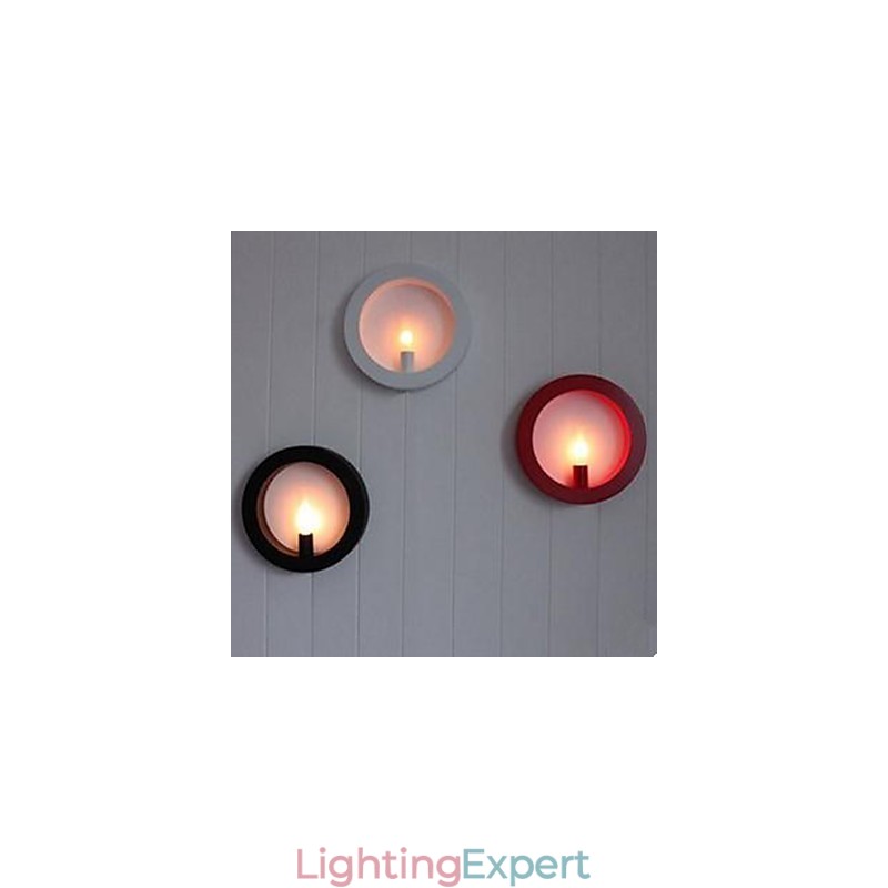 New Iron Art Wall Lamp Wholesale Round Living Room Sofa Background Wall Lamp