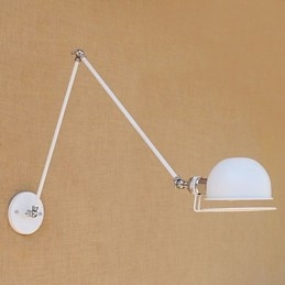 Simple Vintage Country Painting Feature for Mini Style Swing Arm Eye Protection Ambient Light Wall Sconces