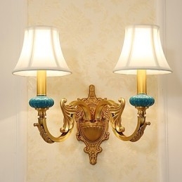 Simple Country Traditional Classic Brass Feature for Mini Style Uplight Wall Sconces Wall Light