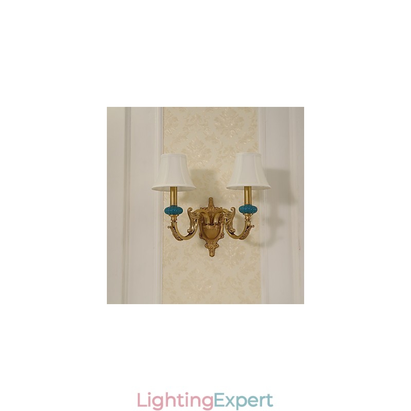 Simple Country Traditional Classic Brass Feature for Mini Style Uplight Wall Sconces Wall Light