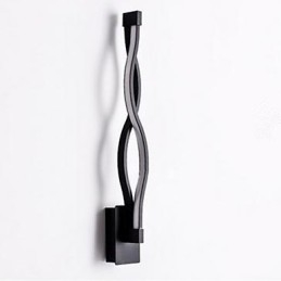Modern Simple l Creative Bedroom Corridor Living Room TV Background Aluminum Wave Wall Lamp Mirror Headlights