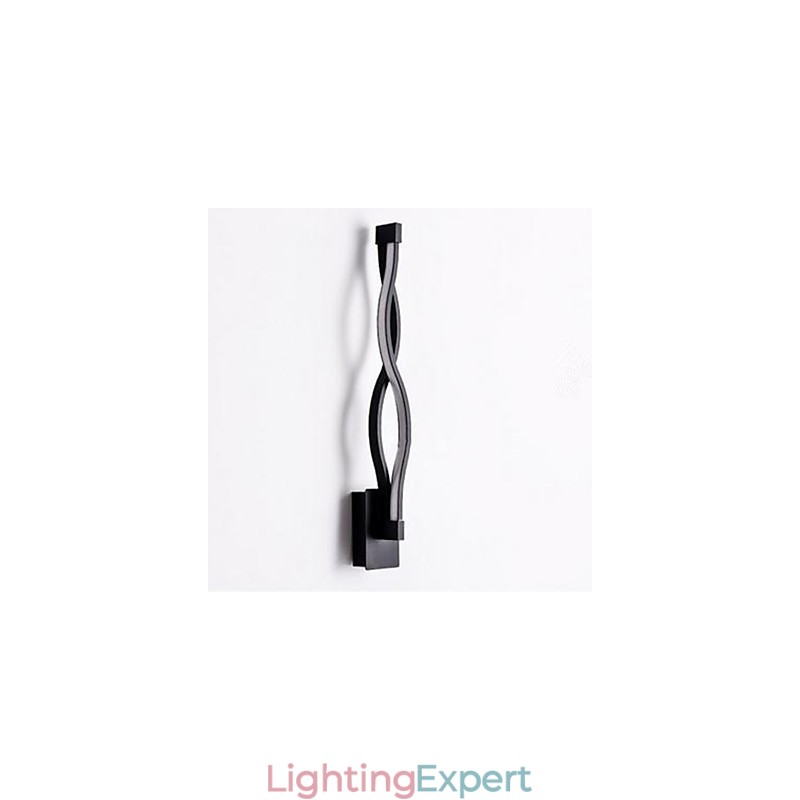 Modern Simple l Creative Bedroom Corridor Living Room TV Background Aluminum Wave Wall Lamp Mirror Headlights