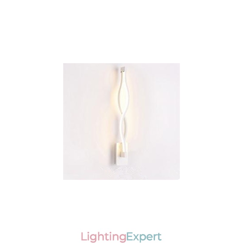 Modern Simple l Creative Bedroom Corridor Living Room TV Background Aluminum Wave Wall Lamp Mirror Headlights