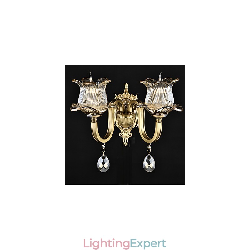 Rustic Lodge Brass Feature for Mini Style Uplight Wall Sconces Wall Light