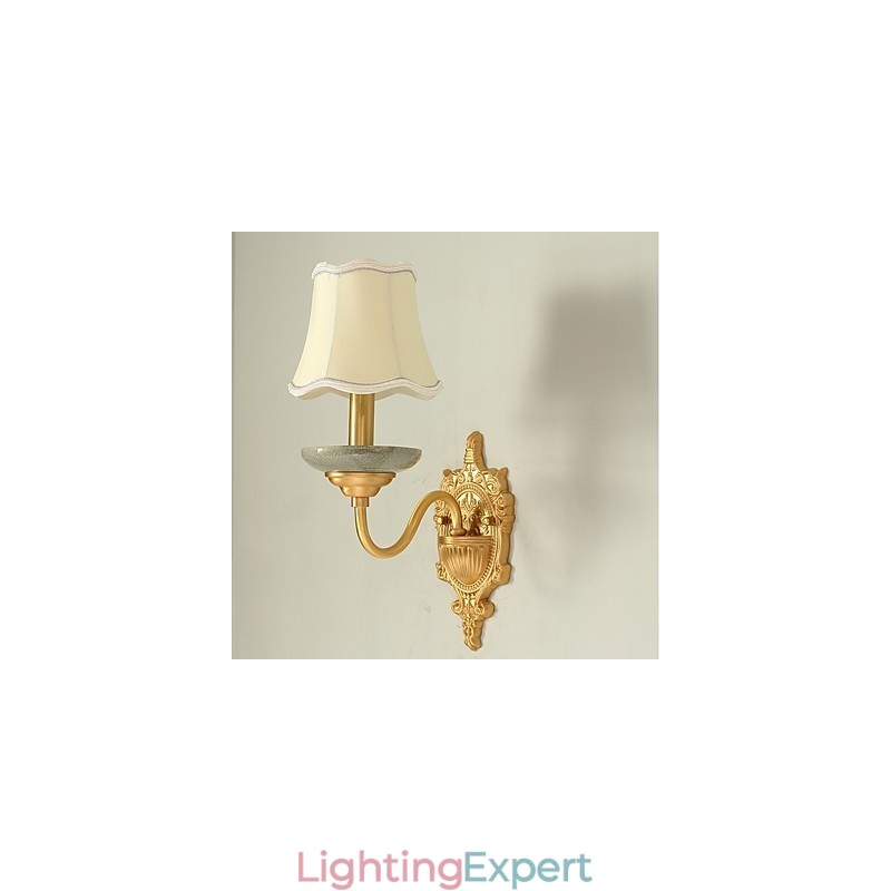Simple Country Traditional Classic Brass Feature for Mini Style Uplight Wall Sconces Wall Light