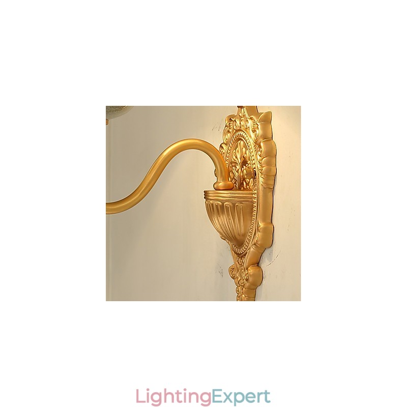 Simple Country Traditional Classic Brass Feature for Mini Style Uplight Wall Sconces Wall Light