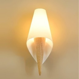 Simple Country Feature for Eye Protection Ambient Light Wall Sconces Wall Light Warm European Style Bedroom Wall Lamp