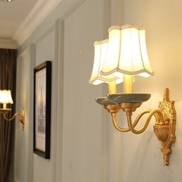Simple Country Traditional Classic Brass Feature for Mini Style Uplight Wall Sconces Wall Light Pu