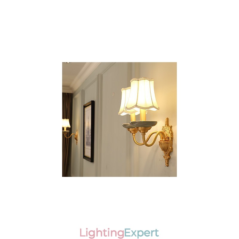 Simple Country Traditional Classic Brass Feature for Mini Style Uplight Wall Sconces Wall Light Pu