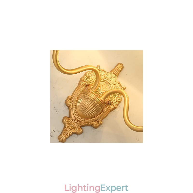 Simple Country Traditional Classic Brass Feature for Mini Style Uplight Wall Sconces Wall Light Pu