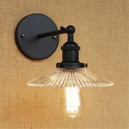 Country Retro Painting Feature for Mini Style Eye Protection Ambient Light Wall Sconces
