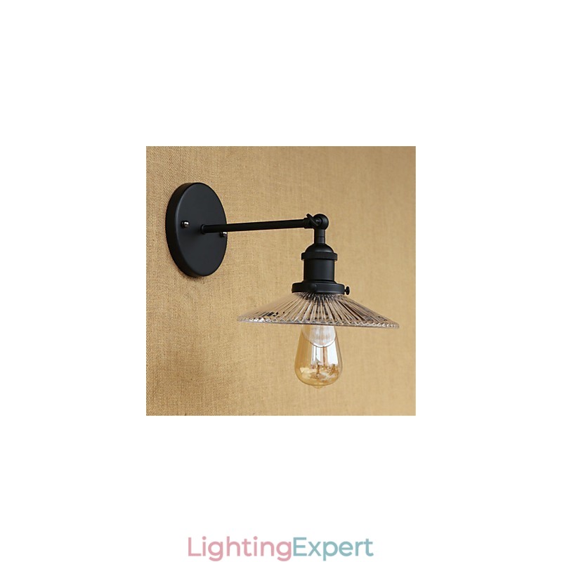 Country Retro Painting Feature for Mini Style Eye Protection Ambient Light Wall Sconces