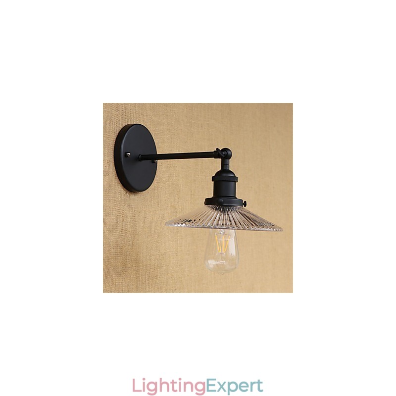 Country Retro Painting Feature for Mini Style Eye Protection Ambient Light Wall Sconces