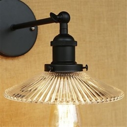 Country Retro Painting Feature for Mini Style Eye Protection Ambient Light Wall Sconces