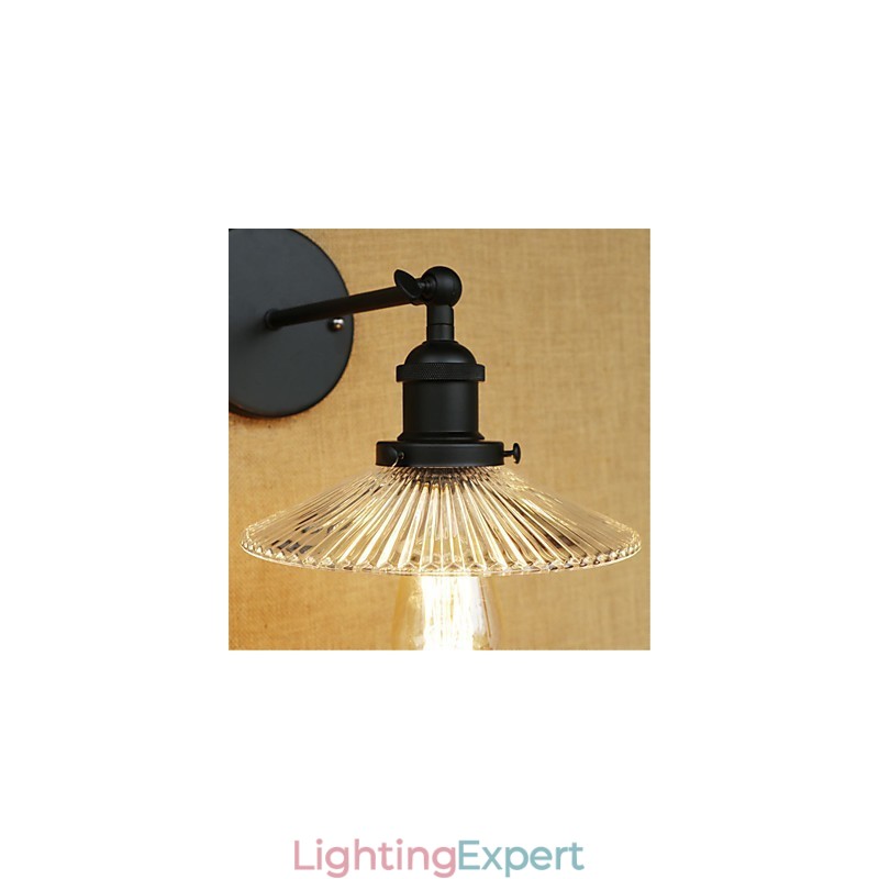 Country Retro Painting Feature for Mini Style Eye Protection Ambient Light Wall Sconces