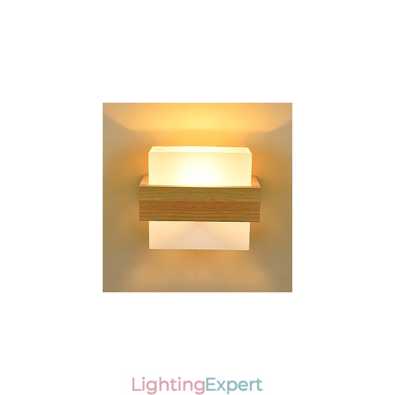 Novelty Country Feature for Mini Style Eye Protection Ambient Light Sconces Bedside Night Light Creative Balcony Wall Lamp
