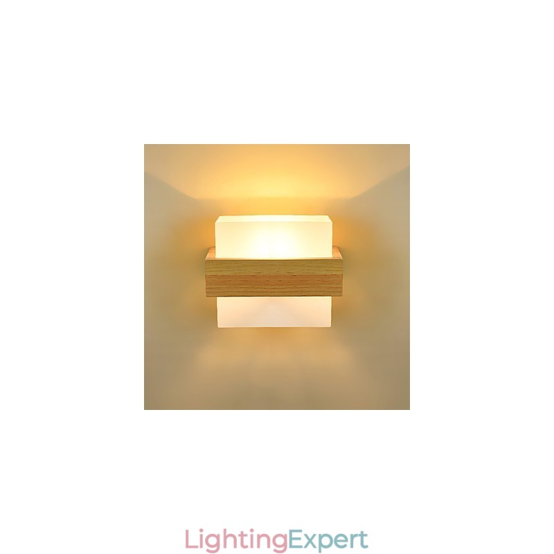 Novelty Country Feature for Mini Style Eye Protection Ambient Light Sconces Bedside Night Light Creative Balcony Wall Lamp