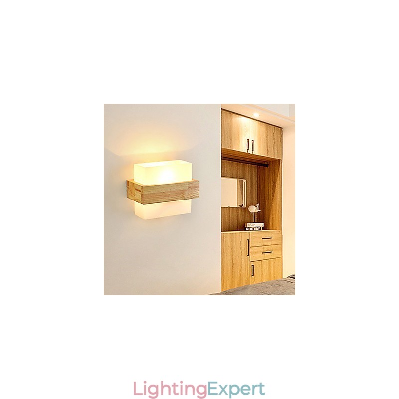Novelty Country Feature for Mini Style Eye Protection Ambient Light Sconces Bedside Night Light Creative Balcony Wall Lamp