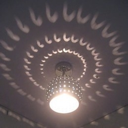 Creative Porous Ball Aesthetic Reflection Absorb Dome Light Wrought Iron Lamp