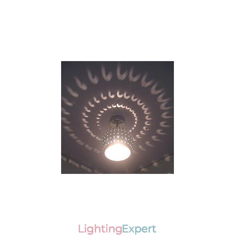 Creative Porous Ball Aesthetic Reflection Absorb Dome Light Wrought Iron Lamp