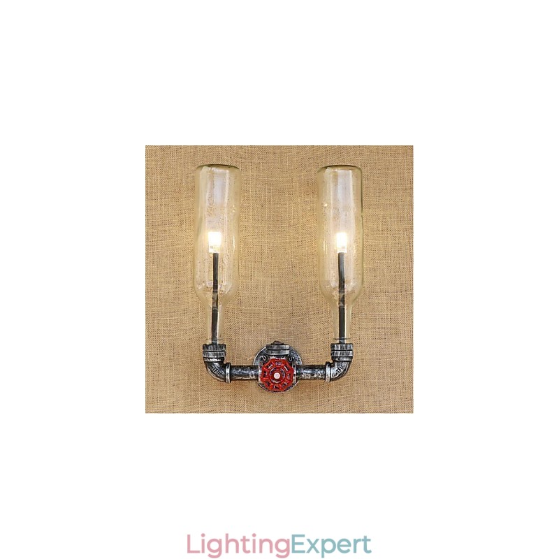 Retro Industrial Wind Switch Water Bottle Wall Lamp Wall Light