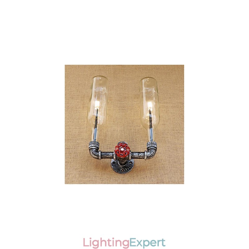 Retro Industrial Wind Switch Water Bottle Wall Lamp Wall Light