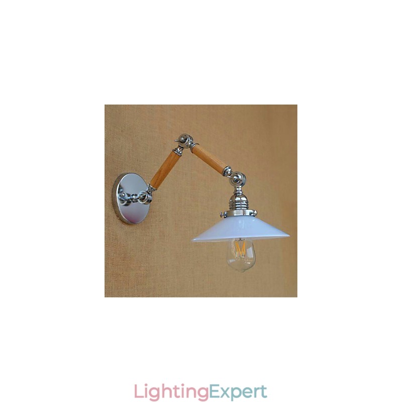 Modern Contemporary Chrome Feature for Swing Arm Ambient Light Swing Arm Lights Wall Light