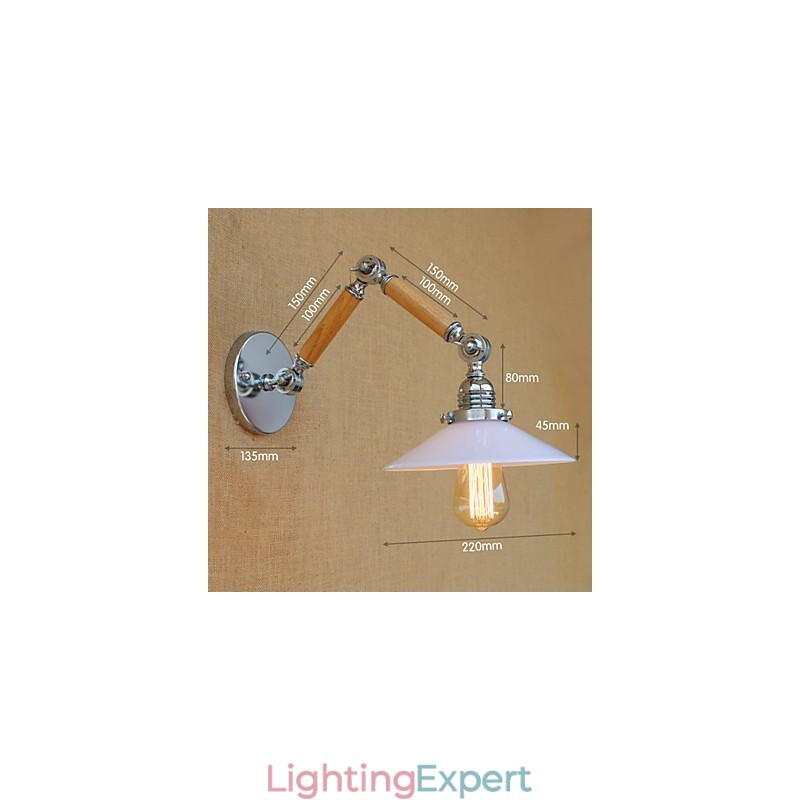 Modern Contemporary Chrome Feature for Swing Arm Ambient Light Swing Arm Lights Wall Light