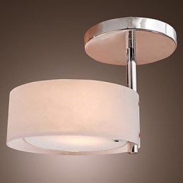 Modern Contemporary Mini Style Chrome Metal Chandelier Flush Mount Garage