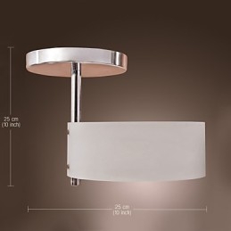 Modern Contemporary Mini Style Chrome Metal Chandelier Flush Mount Garage