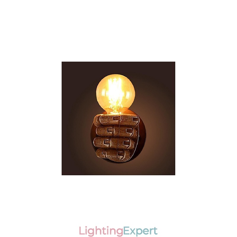 Rustic Lodge Painting Feature for Ambient Light Wall Sconces Wall Light