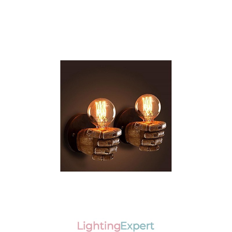 Rustic Lodge Painting Feature for Ambient Light Wall Sconces Wall Light