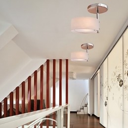 Modern Contemporary Mini Style Chrome Metal Chandelier Flush Mount Garage