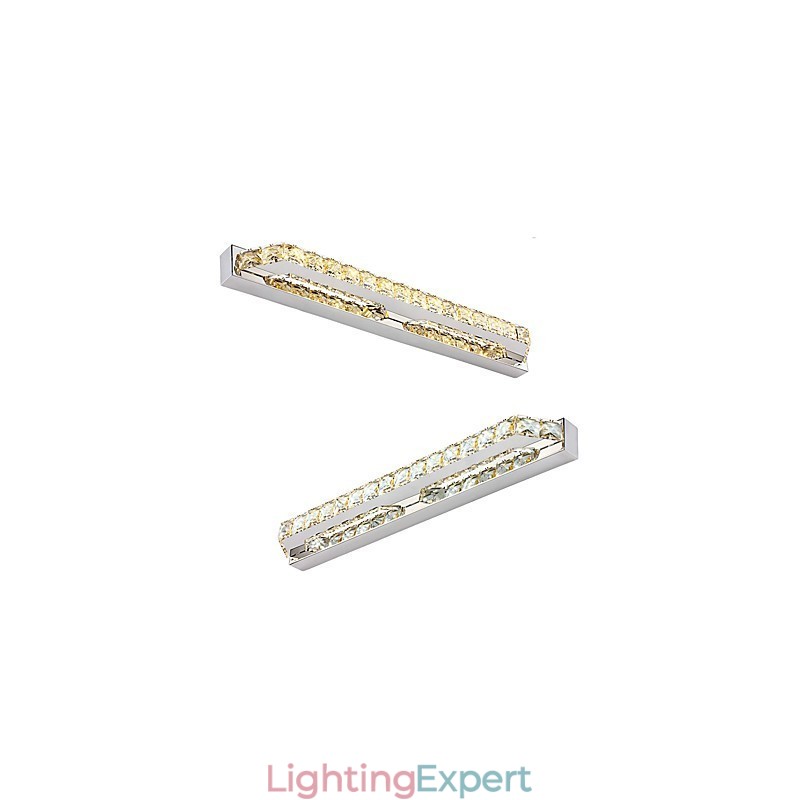 Long High Quality Mirror Lamp Bathroom Lights Metal and Crystal Wall Light