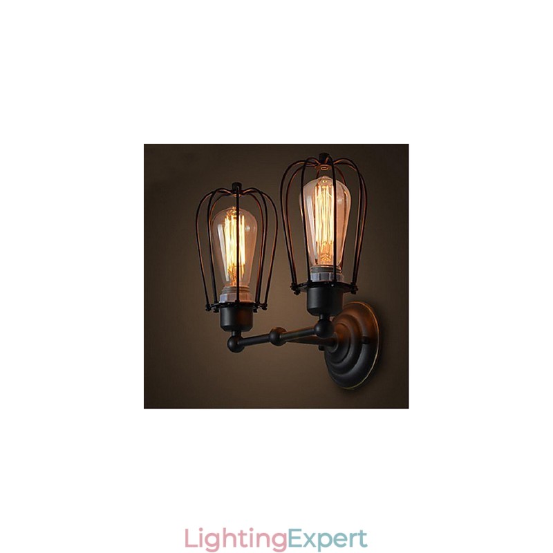 Retro Grapefruit American Village Iron Antique Restaurant Corridor Aisle Wall Lamp Wall Light