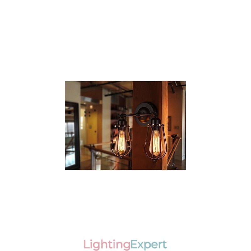 Retro Grapefruit American Village Iron Antique Restaurant Corridor Aisle Wall Lamp Wall Light
