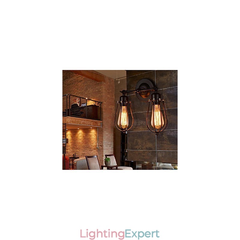 Retro Grapefruit American Village Iron Antique Restaurant Corridor Aisle Wall Lamp Wall Light
