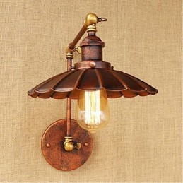 Long arm Half rust Retro Creative Nostalgic Retractable Folding Wall Sconces Wall Light